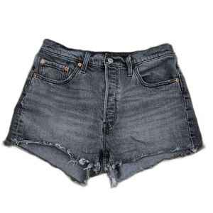 Levi’s 501 Cutoff Shorts W 29 Button Fly Distressed Raw Hem Vintage Style